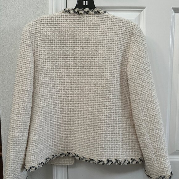 Kate Spade flora tweed jacket white size 0 - Picture 3 of 7